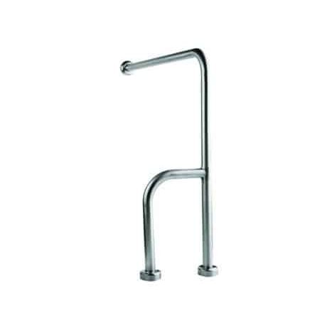 ΑΜΕΑ ΜΠΑΡΑ ΣΤΗΡΙΞΗΣ ΓΩΝΙΑΚΗ 2 ΠΟΔΙΑ 75×75CM INOX ΧΡΩΜΕ