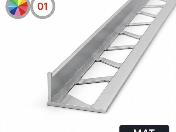 Τερματικό Προφίλ Αλουμινίου Πλακιδίων 01-MAT 12mm