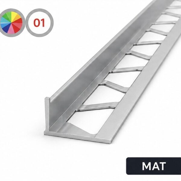 Τερματικό Προφίλ Αλουμινίου Πλακιδίων 01-MAT 12mm