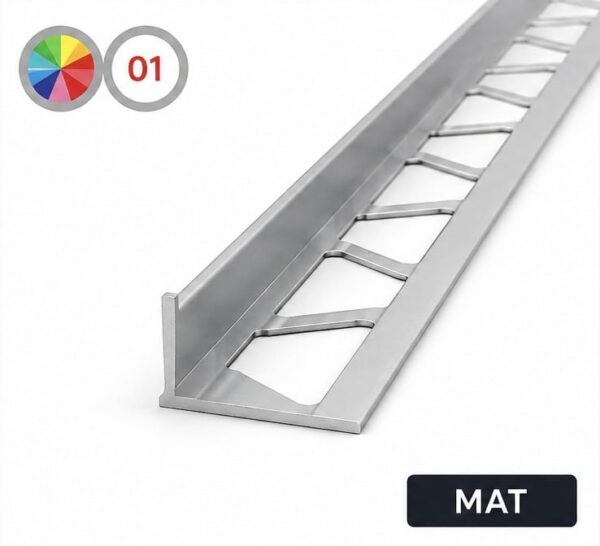 Τερματικό Προφίλ Αλουμινίου Πλακιδίων 01-MAT 10mm